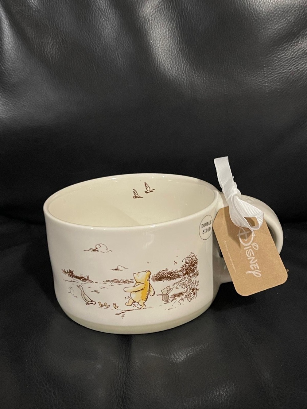 Rae Dunn Disney Winnie The Pooh Soup Mug where shall we wander off to today?